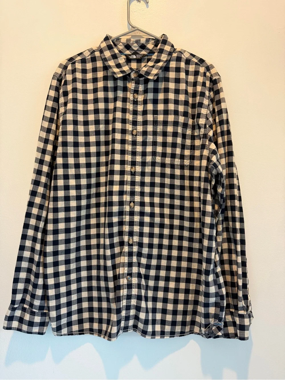 The North Face Navy & White Gingham Button-Down Shirt